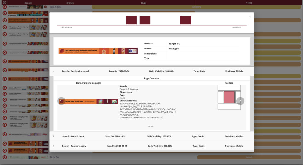 Measure your share of media in Grocery display